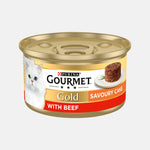 GOURMET® Gold Savoury Cake Beef Wet Cat Food 85G