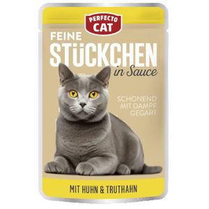 Perfecto Cat pouch in gravy With Chicken & Turkey 100g