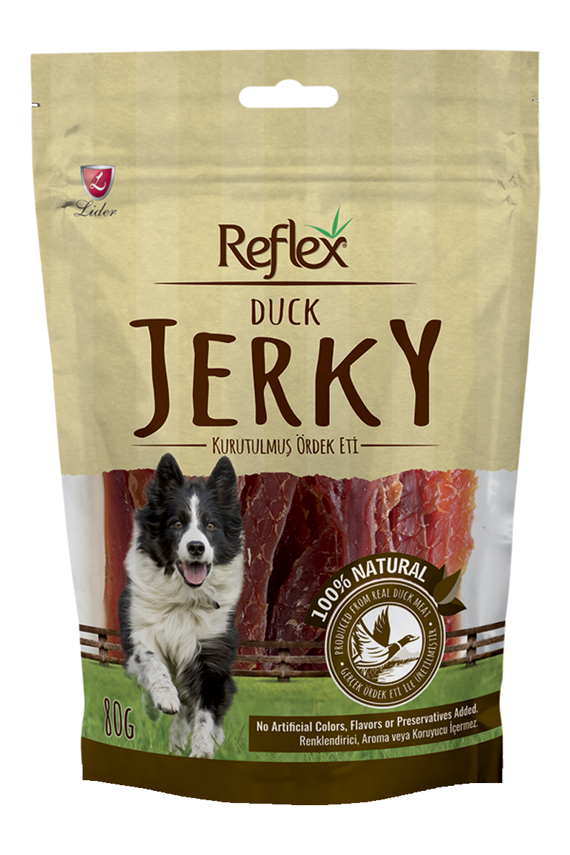Reflex Plus Jerky Dog Treats 80G