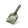 2 in 1 Green Cat Litter Scoop with Ergonomic Handle
