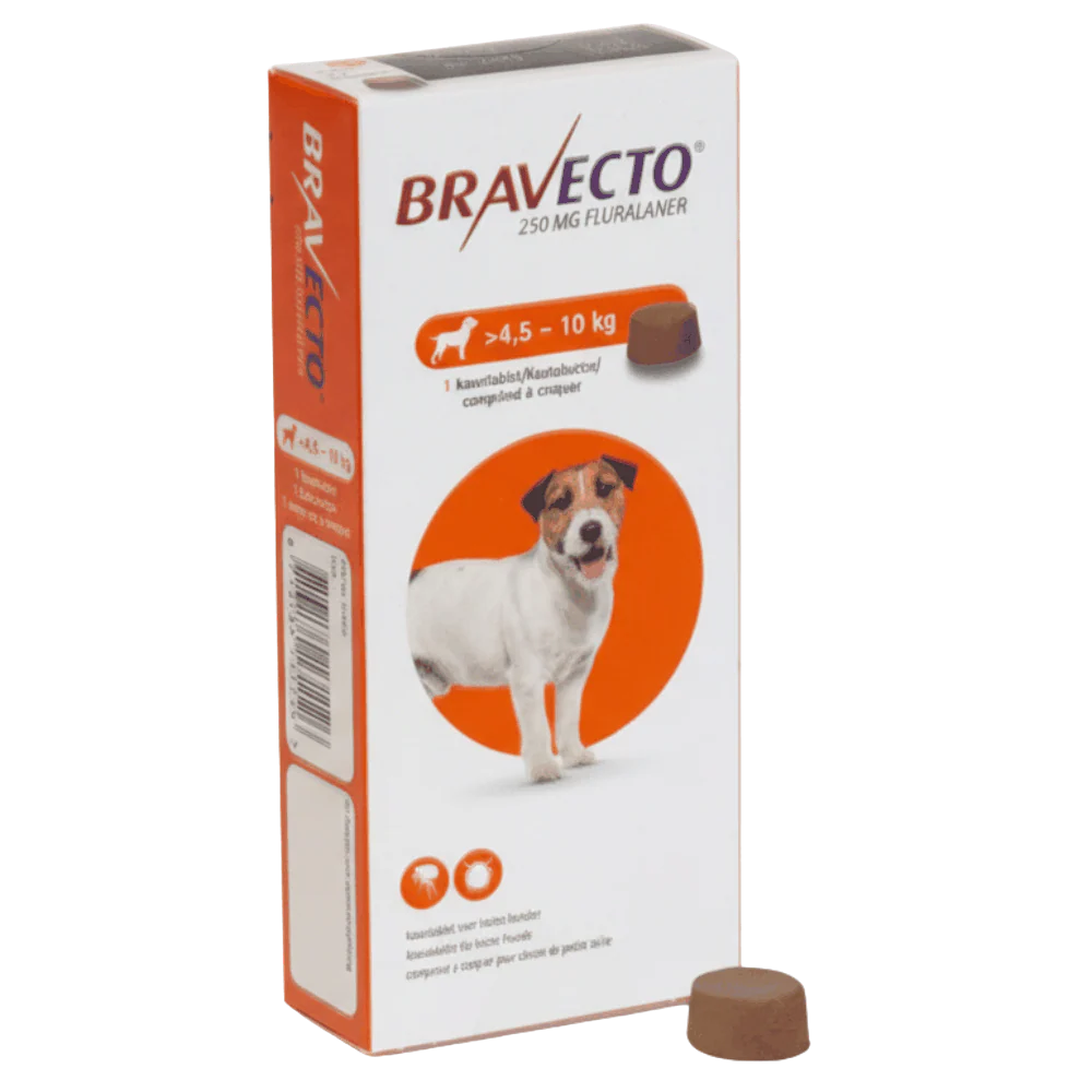 Bravecto MSD Adult Dog Flea & Tick Treatment - 1 Tablet Weight Variants: