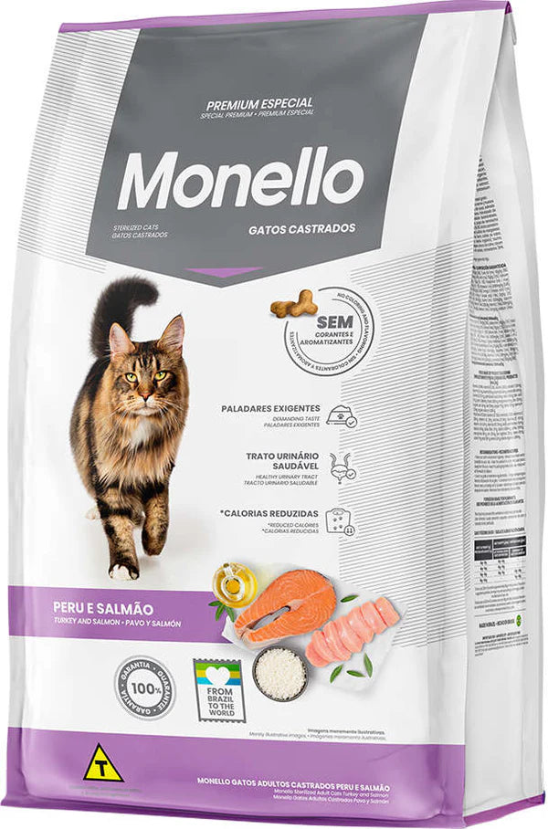 Monello Cat Food Sterilised Turkey & Salmon
