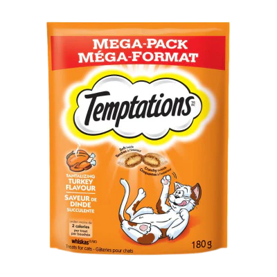 Temptations Mega Pack Cat treats with Turkey Flavor 180G