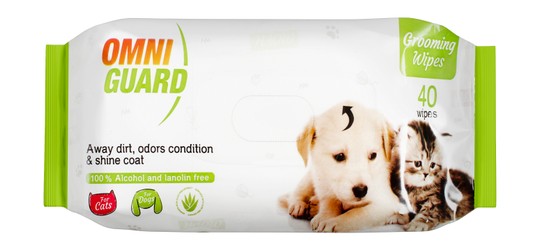 Omni Guard Wipes 40 - Grooming Wipes